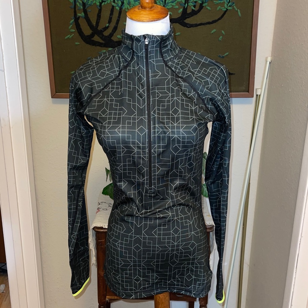 Nike Pro 3/4 zip workout top